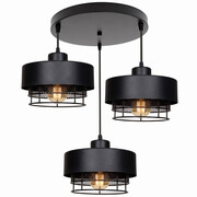 Lampa sufitowa 3 Lumina 8656 czarna-biała ROMIR