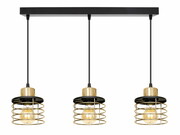 Lampa sufitowa 3 Kaya 2283/2-Z czarna ze złotem ROMIR