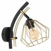 Lampa ścienna druciana 1 Nela GOLD 2407 LOFT LED regulacja ROMIR