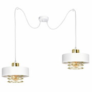 Lampa sufitowa pająk Maya 2 biały ze złotem, srebrem lub miedzią 2252BZ ROMIR