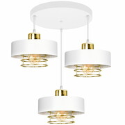 Lampa sufitowa 3 Maya 2256-BZ biała ze złotem, srebrem, lub miedzią ROMIR