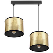 Listwa Montana 2 – lampa sufitowa ze złotymi abażurami 5047-Z ROMIR