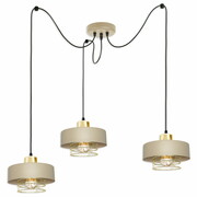 Lampa sufitowa pająk 3 Maya 2253-SB cappuccino ze złotem, srebrem lub miedzią ROMIR