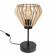 Lampa nocna Verno 8060 abażur drewniany ROMIR