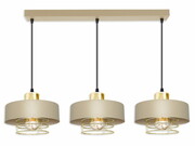 Lampa sufitowa 3 Maya 2253/2-SB cappuccino ze złotem, srebrem lub miedzią ROMIR