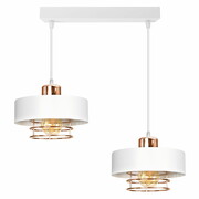 Lampa sufitowa 2 Maya 2257-BM biała z miedzią ROMIR
