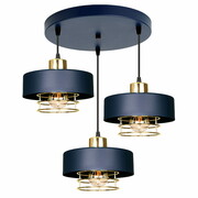 Lampa sufitowa 3 Maya 2256-GZ granatowa ze złotem, srebrem lub miedzią ROMIR