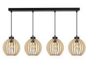 Lampa sufitowa Natural 8025 abażury z drewna ROMIR