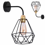 Lampa ścienna z 1 abażurem drucianym 2227 ROMIR