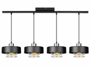 Lampa sufitowa 4 Maya 2255-CS czarna ze srebrem ROMIR