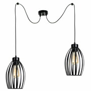 Lampa wisząca sufitowa żyrandol pająk Cosmo 2242_02 czarny ROMIR