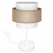 Lampa stołowa Porto 7260 abażur biały z jutą ROMIR