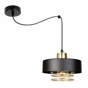 Lampa sufitowa pająk Maya 1 czarny ze złotem 2251Z ROMIR