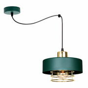 Lampa sufitowa pająk Maya 1 zielony ze złotem, srebrem lub miedzią 2251-GG ROMIR