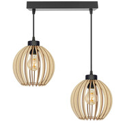 Lampa sufitowa Natural 8027 abażury z drewna ROMIR