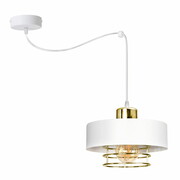 Lampa sufitowa pająk Maya 1 biały ze srebrem 2251BS ROMIR