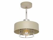 Beżowy plafon 1xE27 | Trzy wysokości: niski, średni, wysoki | Złoto/Srebro/Miedź | Lampa sufitowa z Polski ROMIR