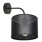 Kinkiet MISTRA – czarna lampa ścienna z loftowym abażurem 7279 ROMIR