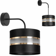 Stylowy kinkiet Dada 1 abażur walec na kablu 1708_03 ROMIR