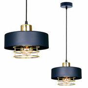 Lampa sufitowa z 1 kloszem Maya 2251/2-GZ granatowy ze złotem, srebrem lub miedzią ROMIR