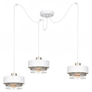 Lampa Wisząca Pająk 3-punktowa LUMINA – Loft, Metalowa z Siatką (Wybór Kolorów) 8653-BS ROMIR