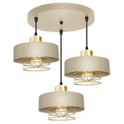 Lampa sufitowa 3 Maya 2256-SB cappuccino ze złotem, srebrem lub miedzią ROMIR