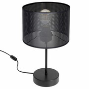 Lampa stołowa MISTRA – czarna lampa nocna z loftowym abażurem 7280 ROMIR