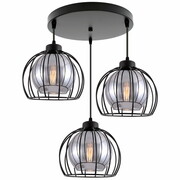 Lampa sufitowa Paloma 4456-CS czarna ze srebrnym szkłem ROMIR