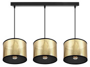 Listwa nad stół, Montana 3 – lampa sufitowa ze złotymi abażurami 5043/2-Z listwa ROMIR