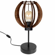 Lampka nocna biurkowa Rustica 8030-B abażur z drewna różne kolory ROMIR
