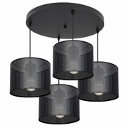 Żyrandol MISTRA 4 – lampa sufitowa z loftowymi abażurami 7274 ROMIR
