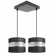 Lampa sufitowa Dada 2 abażury walce 1707 ROMIR