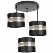Stylowa lampa sufitowa Dada 3 abażury walce 1706_03 ROMIR
