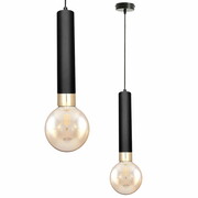 Lampa sufitowa Tube 3381/2-CZ czarna ze złotem + żarówki ROMIR