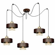 Lampa sufitowa pająk Maya 5 brązowy ze złotem 2250-BRZ ROMIR