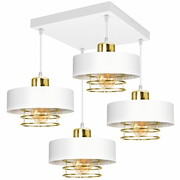 Lampa sufitowa 4 Maya 2254-BZ biała ze złotem, srebrem, lub miedzią ROMIR