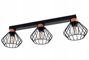 Lampa sufitowa Rega 3 klosze druciane loft 1306 ROMIR
