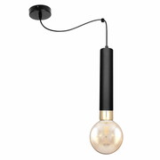 Lampa sufitowa Tube 3381-CZ czarna ze złotem + żarówka ROMIR