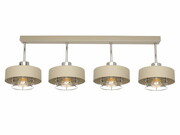 Beżowy plafon listwa 4xE27 Maya | Złoto/Srebro/Miedź | Polski design ROMIR