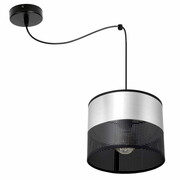 Lampa sufitowa pająk Dora 7051-S abażur czarny ze srebrem ROMIR