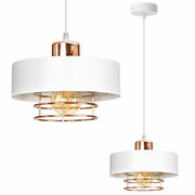 Lampa sufitowa z 1 kloszem Maya 2251/2-BM biała z miedzią ROMIR