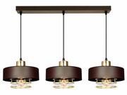 Lampa sufitowa loftowa 3 Maya 2253/2-BRZ brązowa ze złotem lub srebrem ROMIR