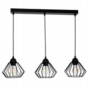 Lampa sufitowa Kali 3 klosze druciane z regulacją na kablu 1309k ROMIR
