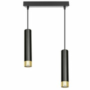 Lampa sufitowa Tube 3357-Z czarna ze złotem ROMIR