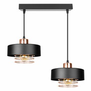 Lampa sufitowa 2 Maya 2257-CM czarna z miedzią ROMIR