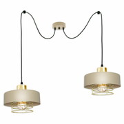 Lampa sufitowa pająk 2 Maya 2252-SB cappuccino ze złotem, srebrem lub miedzią ROMIR