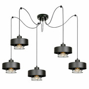 Stylowa lampa sufitowa loftowa Maya 5 kloszy 2250 ROMIR