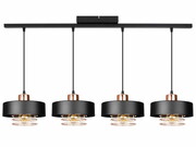 Lampa sufitowa 4 Maya 2255-CM czarna z miedzią ROMIR