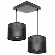 Żyrandol MISTRA 2 – lampa sufitowa z loftowymi abażurami 7278 ROMIR