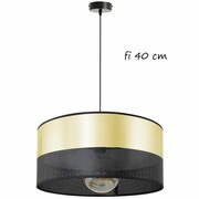 Lampa sufitowa Dora 7051/3 abażur czarny ze złotem 40 cm ROMIR